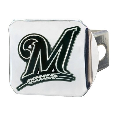 MLB Milwaukee Brewers Metal Hitch Cover