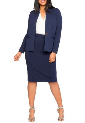 ELOQUII Women's Plus Size The Ultimate Stretch Pencil Skirt