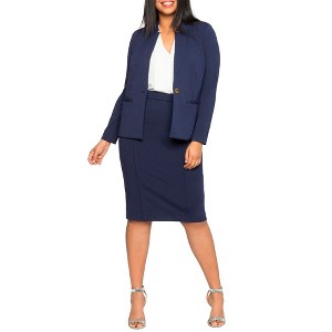 ELOQUII Women's Plus Size The Ultimate Stretch Pencil Skirt - 1 of 4