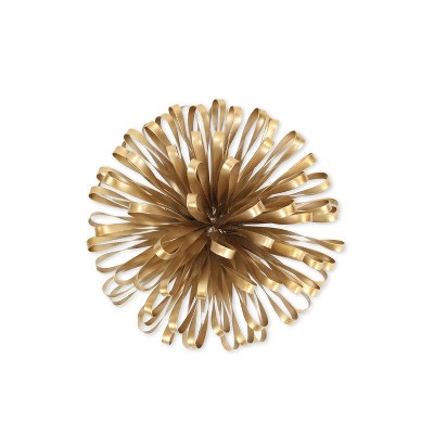Cheung's Joelle Golden Metal Ribbon Table Decor - Medium