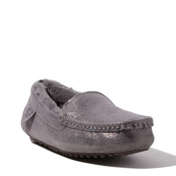 EZ Feet Women's Genuine Suede Moccasin Slipper