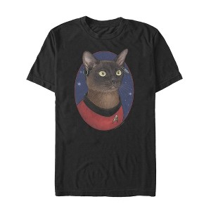 Men's Star Trek Uhura Cat Portrait T-Shirt - 1 of 4
