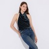 Women's Cowl Neck Velvet Halter Top - Wild Fable™ - 4 of 4