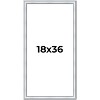 PosterPalooza | Panoramic Classic Silver Picture Frame - UV Acrylic, Foam Board Backing, Hanging Hardware - 2 of 4