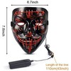 Garvee [2PACK] Halloween Scary Mask LED Mask---LED Light Up Mask EL Wire Light Up - 3 of 4