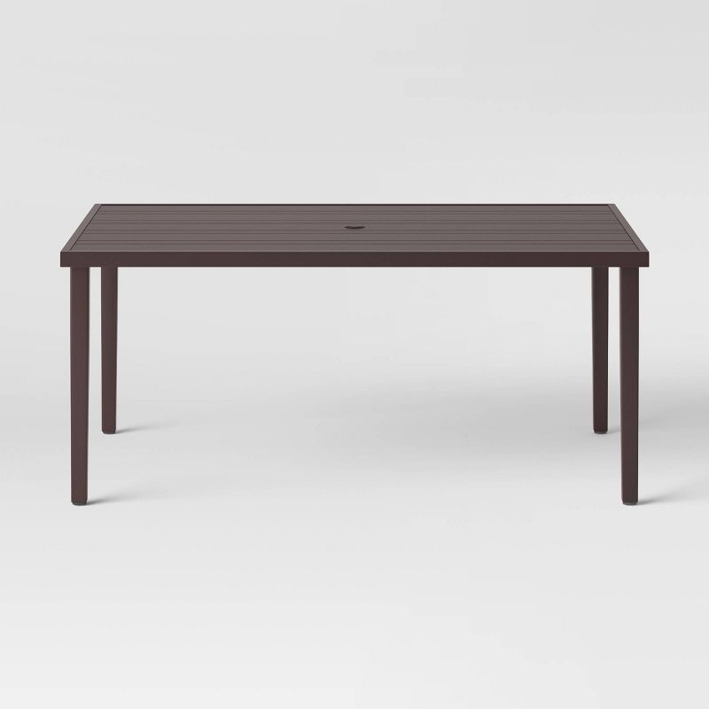 Brookfield Rectangle Patio Dining Table - Light Brown - Threshold&#8482;, 4 of 6