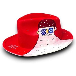 4E's Novelty Christmas Fedora Hat for Adults, Men & Women - Holiday Party Dress Up Costume Accessories & One Size Fedora Hats for Women & Men - 1 of 4