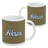University of Akron Secondary Ceramic Coffee Mug Novelty Gift Mugs for Coffee Tea and Hot Drinks 11oz White - 2 of 4