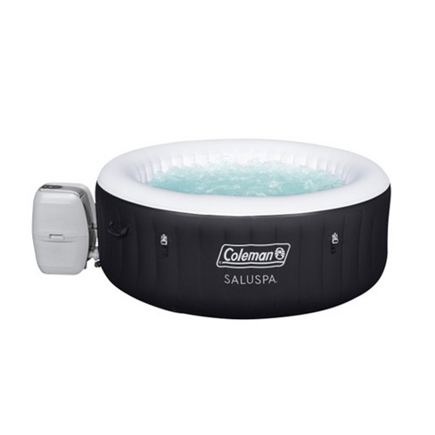 Coleman Saluspa Airjet 4 Person Round Inflatable Hot Tub Outdoor Spa ...