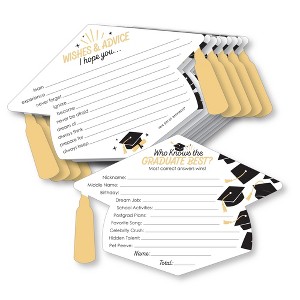 Big Dot of Happiness Goodbye High School, Hello College - 2-in-1 Graduation Party Cards - Activity Duo Games - Set of 20 - 1 of 4