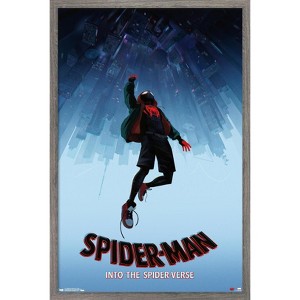 Trends International Marvel Spider-Man - Into The Spider-Verse - Falling Framed Wall Poster Prints - 1 of 4