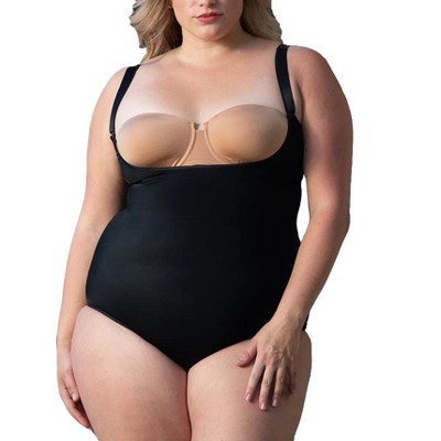 InstantFigure Plus Size Undersbust Brief with adj Bra Straps WBBS009C