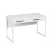 Saint Birch Miami Wood Grain 47-inch Writing Desk, White : Target