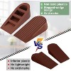 Attop Big Door Stopper 2 Packs Heavy Duty Wedge Rubber Door Stop Works on All Floor Surfaces Non-Scratching Doorstops Special (Black) - 2 of 4
