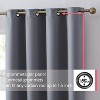 HLC.ME Laurance Complete Blackout Thermal Insulated Grommet Top Panels Window Curtains Drapes for Bedroom, Set of 2 - 2 of 4