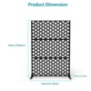 Freestanding Outdoor Privacy Screen,  Metal Decorative Privacy Screen Panels, for Climbing Plants, Ideal for Patio, Balcony, Deck - 2 of 4