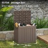 East Oak 31gal Waterproof Deck Box - Brown - 3 of 4