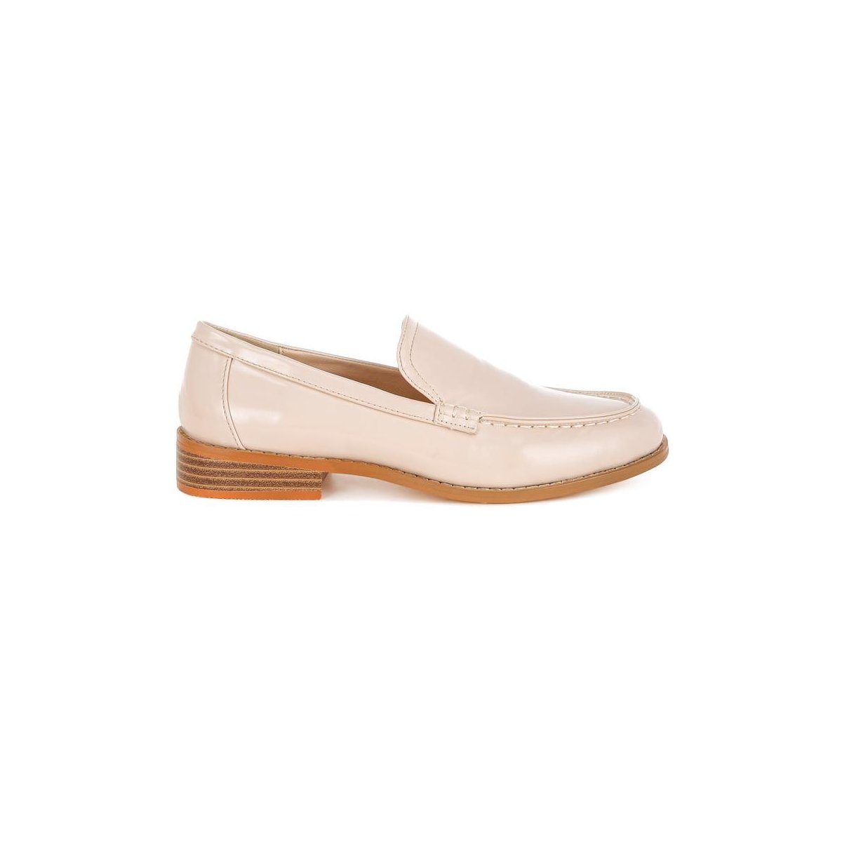 Женские туфли Rag & Co Womens Corleone Pleather Stacked Heel Loafers 9 — фото 2