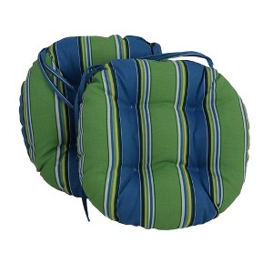 Blazing Needles, 16-inch Outdoor Spun Polyester Tufted Chair Cushion (Set of 2) - 1 of 1