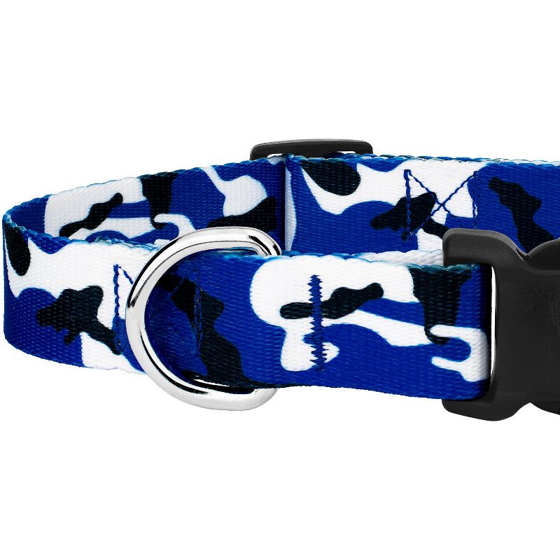 Country Brook Petz Deluxe Royal Blue and White Camo Dog Collar - Made in the U.S.A, 5 of 6