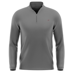 Men's Rider University Adult Active Sport 1/4 Zip Pullover Left Chest Logo - 1 of 4