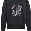 Women's - Instant Message - Kawaii Bunny Plushie Lightweight French Terry Wide Neck Long Sleeve Shirt - 2 of 4