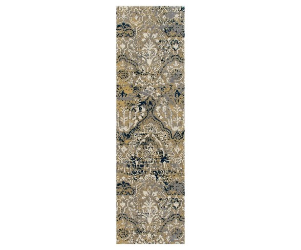 Yellow Classic Woven Runner - (2'X8') - Art Carpet