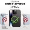 Vena vArmor Rugged Case for Apple iPhone 14 Pro Max Military Grade Drop Protection with Belt Clip Holster Kickstand - Space Gray - 2 of 4