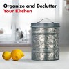 Amici Home Rustic Kitchen Collection Galvanized Metal Storage Canister, Food Safe, 76-ounces - 4 of 4