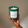 Sweet Water Decor Happy Holidays 15oz Green Matte Jar Soy Candle - 3 of 3