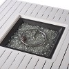 42" Square Aluminum 55000 BTUs Propane Paneled Fire Table with 2 Covers - Oakland Living
 - 4 of 4