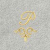 Linum Home Textiles 100% Turkish Cotton MONICA Gold Thread 2PC Embellished Washcloth Set - 3 of 3