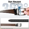 Van Heusen Men's Reversible Leather Dress Belt, 1.25" Cut For Fit,  Two-in-One Belts for Dress Pants, Dress Shoes, One Size, Brown Black - 2 of 4