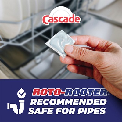 Cascade ActionPacs Free & Clear Dishwater Detergents - Unscented - 47ct