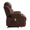 AndMakers 39 in. W Velvet Recliner with Remote Control, Tufted and Storage - 3 of 4