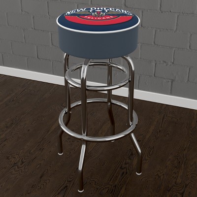New Orleans Pelicans Blue Vinyl Swivel Bar Stool