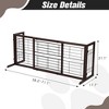 SEVOBAL Pet Crates and Houses Adjustable Wooden Pet Gate for Dogs Indoor Freestanding Dog Fence for Doorways Stairs, Deep Brown, 38.2"*17.7"*21.1" - 3 of 4