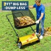 26-Inch Push Lawn Sweeper, 7 Cu. Ft. Hopper Capacity Grass Sweeper, Manual Push Yard Sweeper with Height Adjustment for Grass Clippings, Leaves - 3 of 4