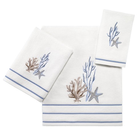 Coastal Terrazzo Embroidered Bath Towel Set