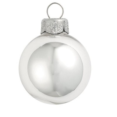 Northlight 12ct Shiny Glass Ball Christmas Ornament Set 2.75" - Silver