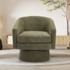 Swivel Accent Chair, 360° Chenille Swivel Lounge Reading Chair,Modern Single Sofa Lounge Armchair Club Chair with Storage Space - 4 of 4