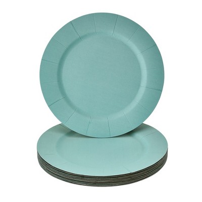 Silver Spoons Elegant Disposable Round Charger Plates for Party, Heavy Duty Disposable Dinner Set, 13”, (10 PC)