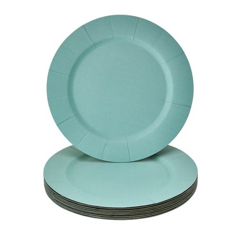 10 Black Disposable Plastic Plates, Round Dinner Plates, Heavy Duty  Reusable Plates, Wedding Plates 10 Pack Gold Marble Design 