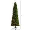 Nearly Natural 11-ft Slim Green Mountain Pine Christmas Tree with 950 Clear LED Lights and 2836 Bendable Branches - 2 of 4