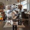 Shih Tzu Pattern Soft Flannel Car Nap Blanket, Perfect for All Seasons, Ideal Christmas and Birthday Gift. - 3 of 4