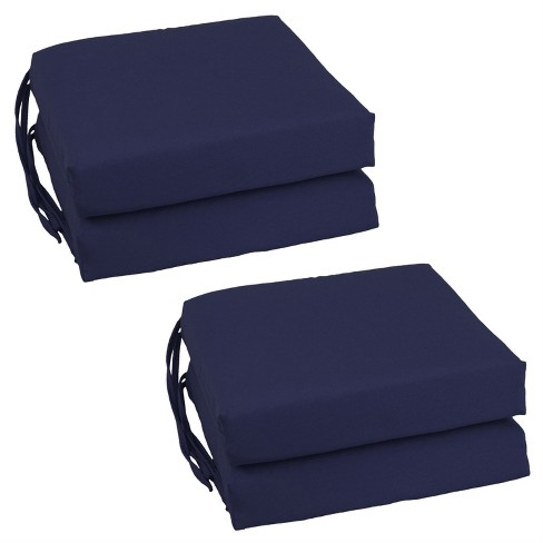 Blazing Needles Dining Chair Cushions navy Target