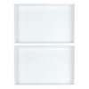 Unique Bargains Stackable PU Leather White Jewelry Trays with Removable Dividers Set of 2 - 2 of 4