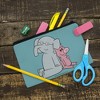 Hidden Pigeon Elephant Piggie Makeup Cosmetic Bag Organizer Pouch - 2 of 4