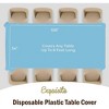 Crown Display 54 in. x 108 in. Plastic Tablecloth - 12 Pack - 4 of 4
