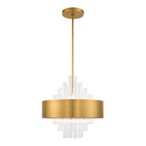 Livex Lighting Orenburg 8 - Light Pendant in  Natural Brass - 1 of 4